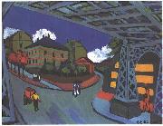 Ernst Ludwig Kirchner Railway underpass in Dresden Spain oil painting artist
